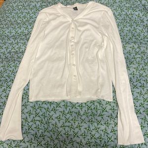 Shein white button up
